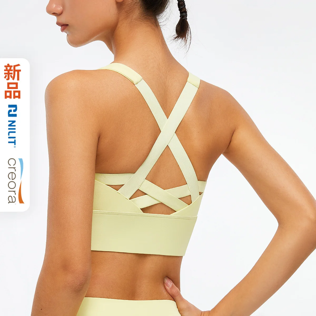 

Breathable Padded Sport Bras, Women Wirefree Adjustable Fitness Top Sport Brassiere, Push Up Seamless Running Yoga Bras