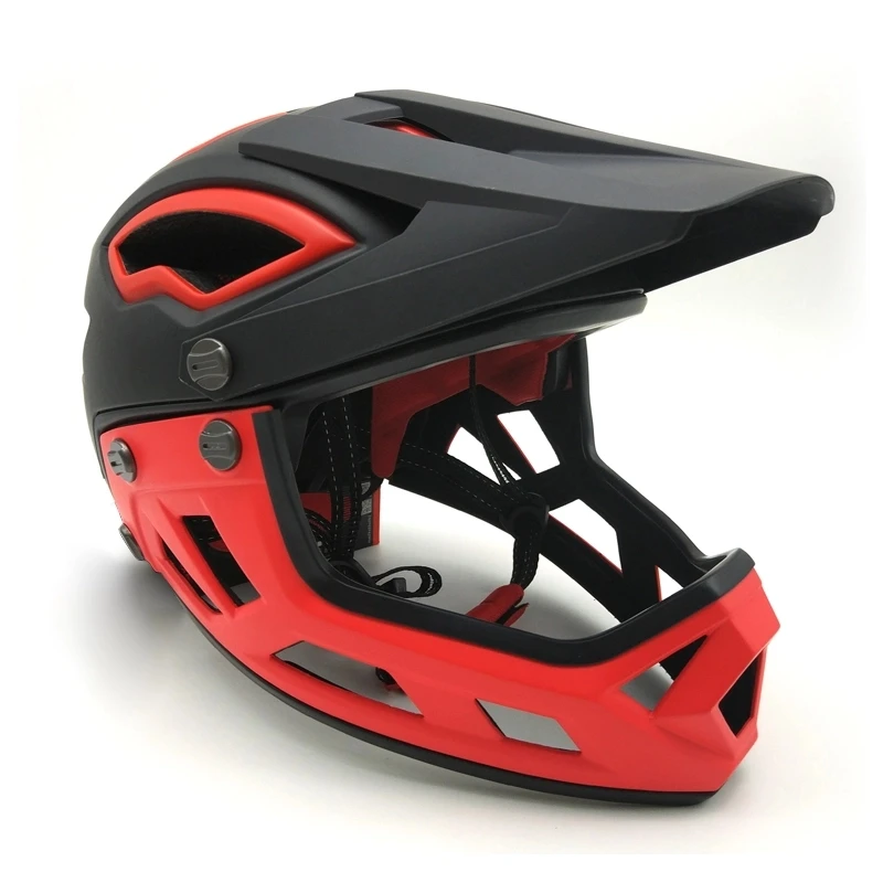 

Ready to ship New Design Adult BMX MTB Downhill Cycling Helmets Trail Dirt Bike FULL FACE Helmet