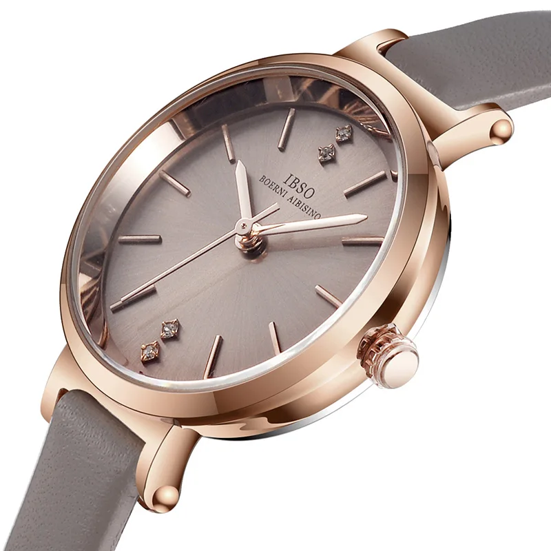 

IBSO Brand 8688 Women Wrist Watches Luxury Female Fashion Crystal Simple Dial Ladies Bracelet Quartz Watch Relogio Feminino, 5 colors