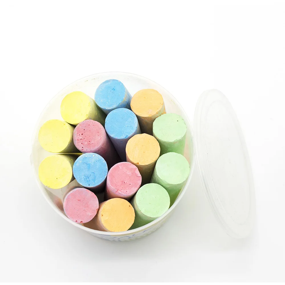 
15 Pcs Barreled Big Sidewalk Chalk For Kids 