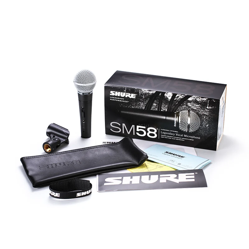 

Original Shure SM58 Wired Professional Vocal Cardioid Dynamic Microphone for Karaoke Microphone