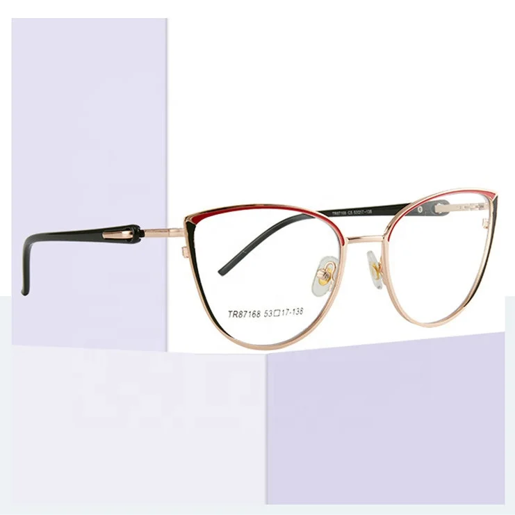 

Jiuling eyewear transparent optical river lens shades women retro cat eye glasses anti blue ray eyeglass frames latest model