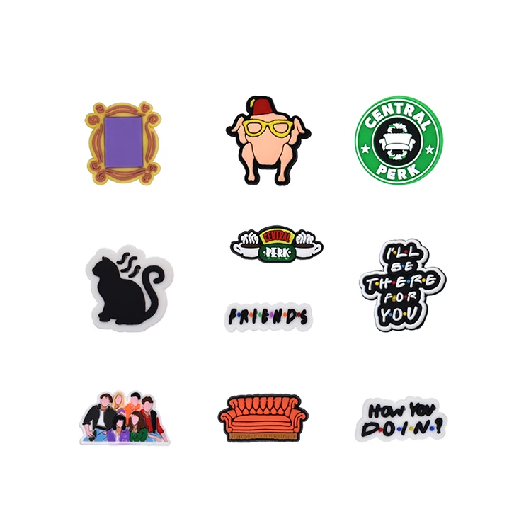 

Designer Cheap Custom New Style Soft PVC Cartoon Croc Shoe Charms, As pictures show