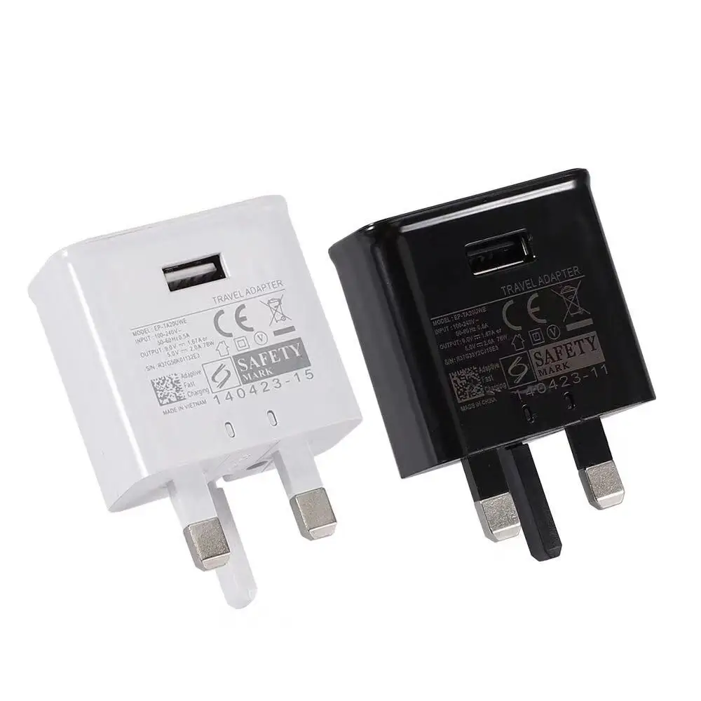 

Original 5V 1A 5V 2A UK Plug Adaptive Fast Charging Travel adapter Wall Fast Charger for samsung galaxy s8 s7 s6 s9 s10