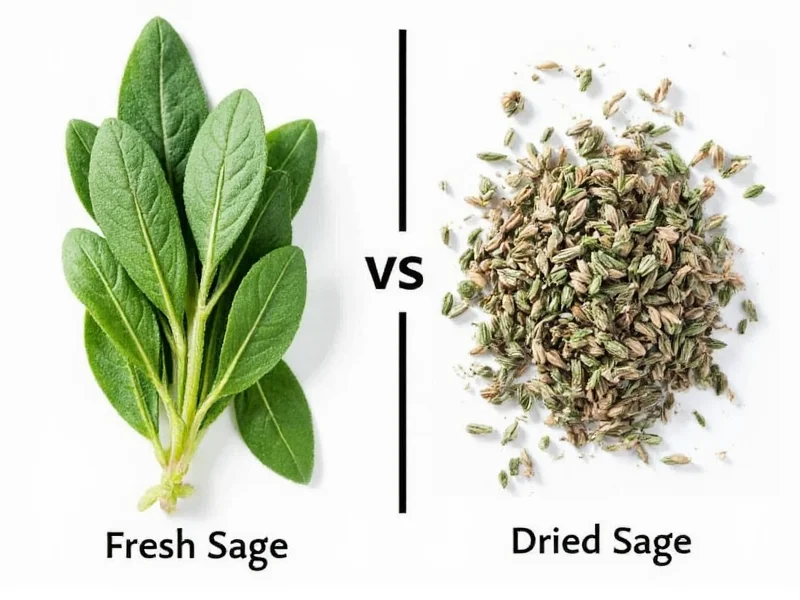 Fresh Sage vs Dried Sage: Key Differences & Uses