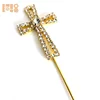 2019 hot sale small shape baptism cross cake topper rhinestone for wedding souvenirs guests