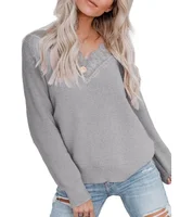 

Autumn Season long sleeve round neck Pullover keep warm Jumper woman knitted loose sweater