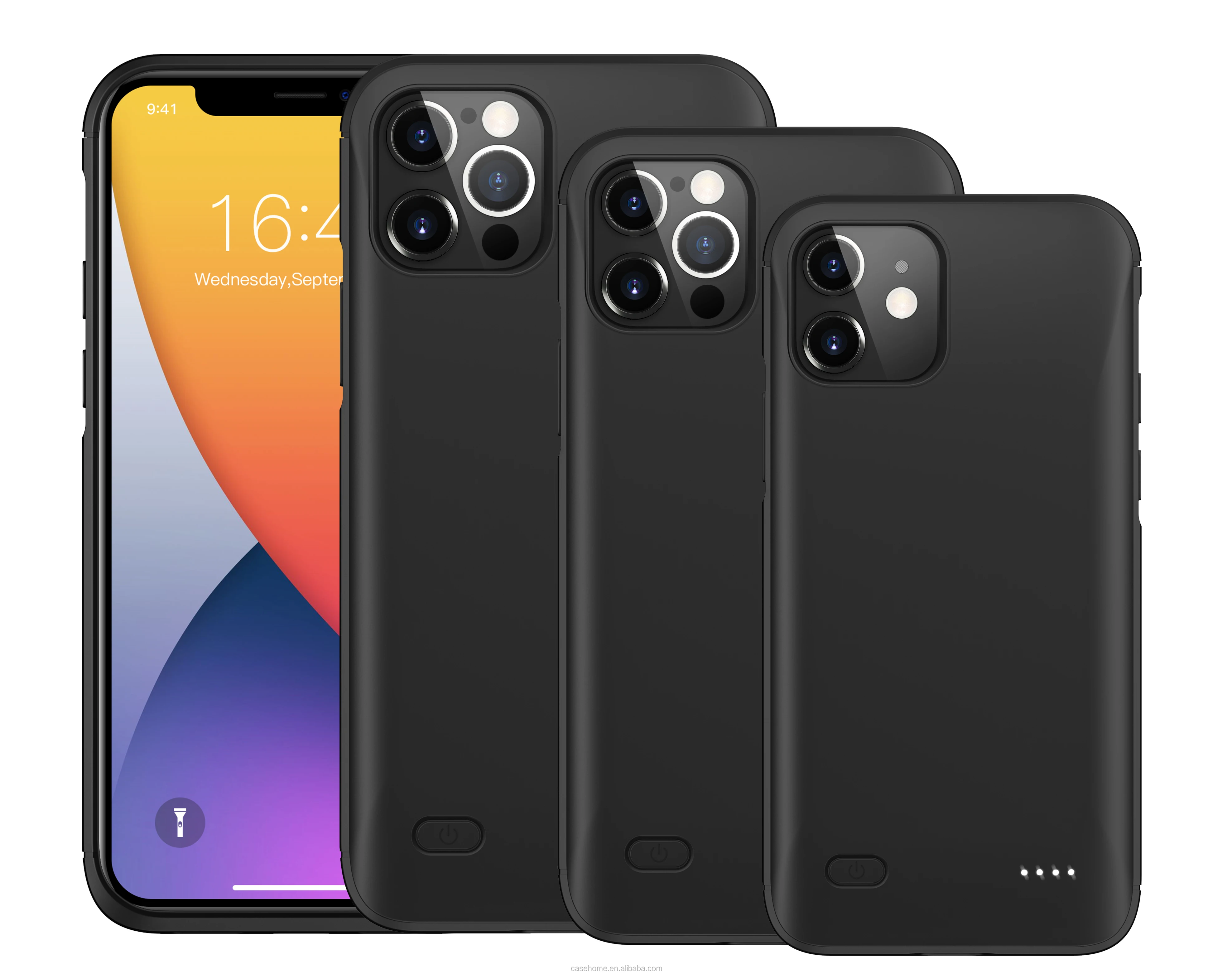 bank case 5000mah charging phone case for iphone 12 pro max 6