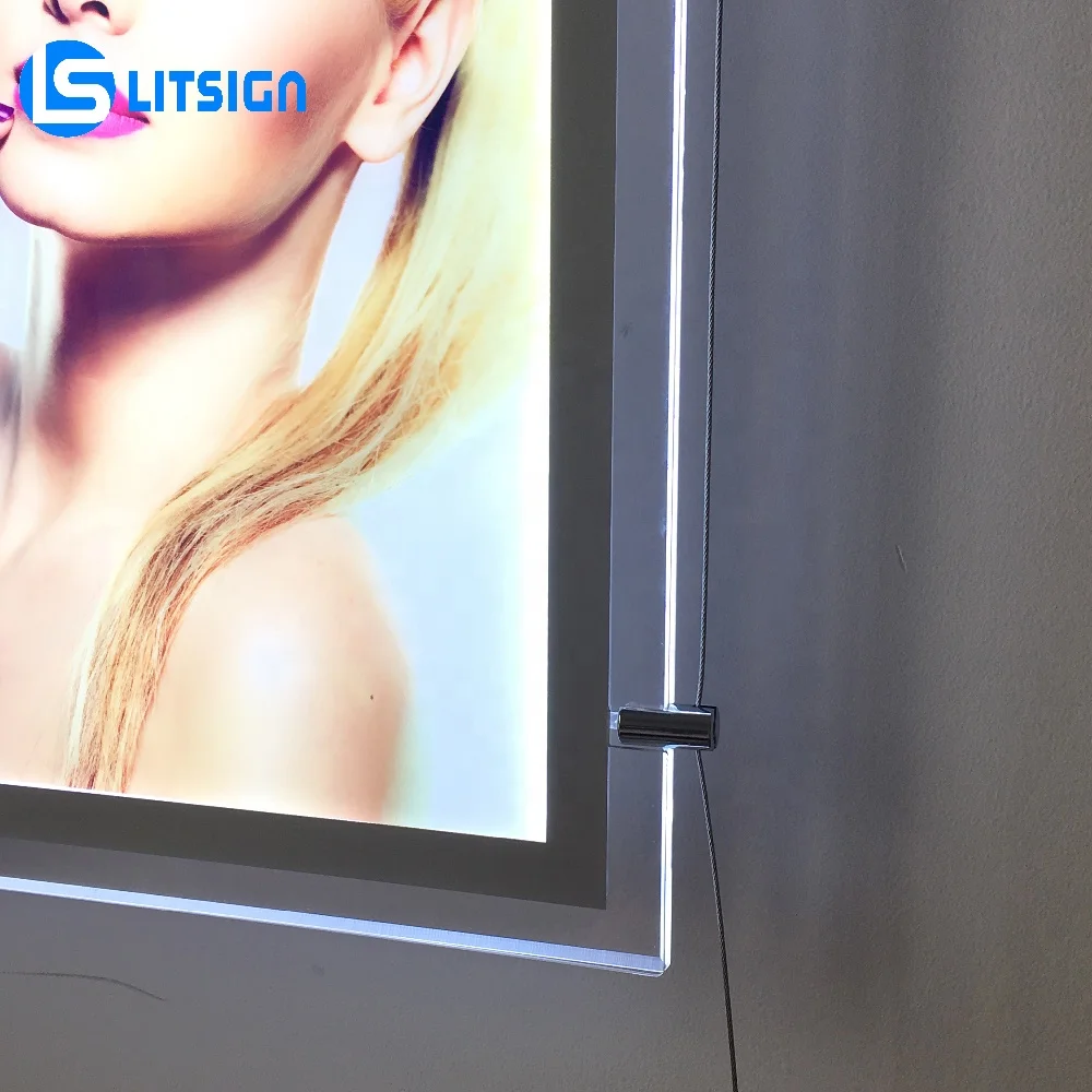 LITSIGN LS S1 Showcase Christmas Shop Design Visual Merchandising Material Agent Light Box A4 Led Real Estate Props Window