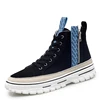 High-top reflective strip canvas shoes trend shoes selected tooling Martin boots