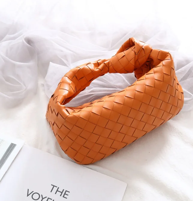 

2021 Luxury Classic Woven Women Bag, Stock High Quality Woven Ladies Hand Bags Genuine Leather Bags