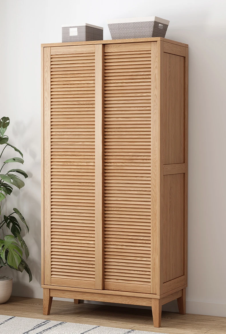 product-BoomDear Wood-bedroom closet wood portable closet clothes wardrobe Combination of shutter do-4