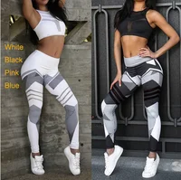 

Women's gym yoga pants high waisted workout fitness sports bra and legging sets
