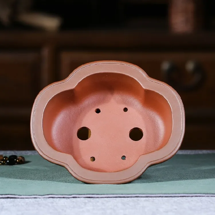 
High fired Hand Made Unglazed Ceramic Bonsai Pot 