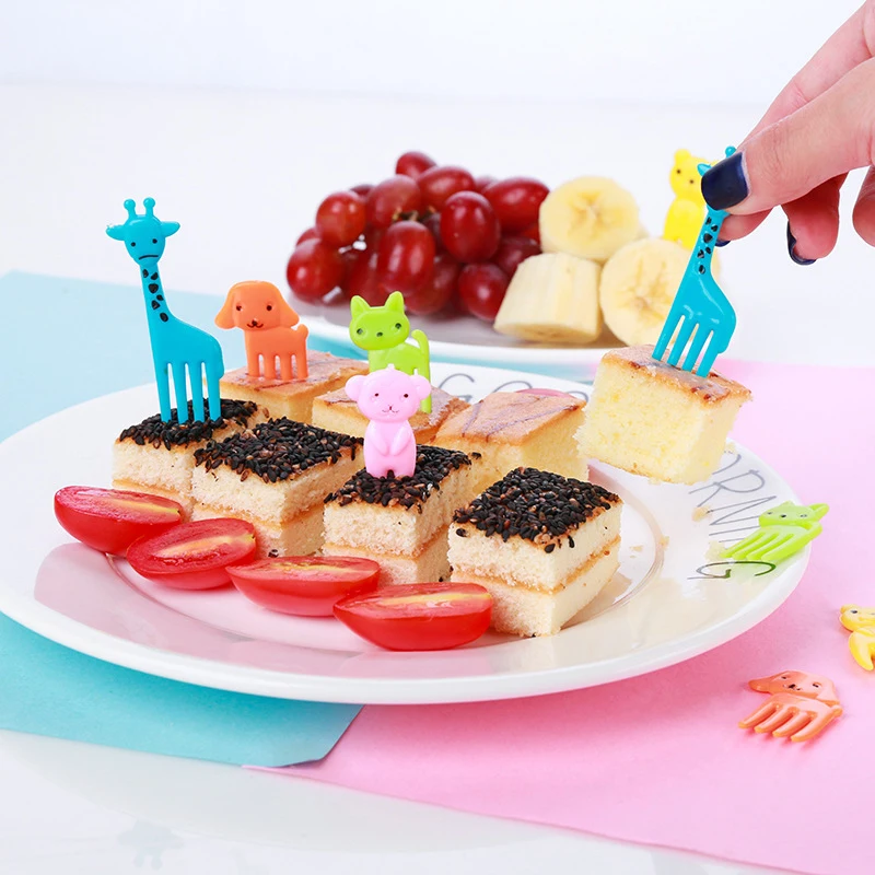 

Quality Animal Cat Shape Bento Food Picks Plastic Fruit Forks Low Price 10000pcs Multicolored Customized Shape Other Toy Animal