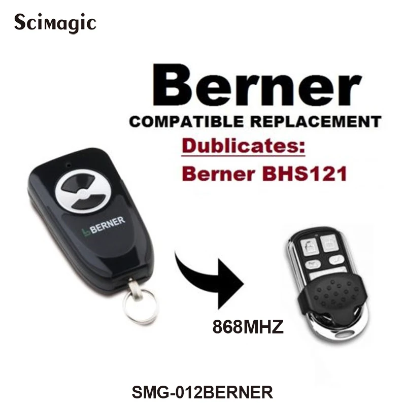 clone remote replacement 868,3MHz BERNER BHS121 compatible remote control 