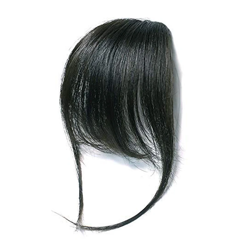 Wholesale Price Brown Wispy Bangs Hair Piece Large Stock Remy Hair Bangs with Fringe Clip-in Human Hair Bangs