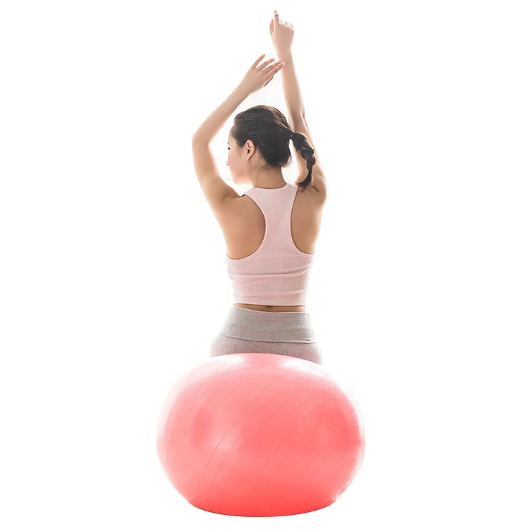 

High quality custom anti burst 75cm yoga ball exercise balls yoga, Purple/sliver/pink/red/blue