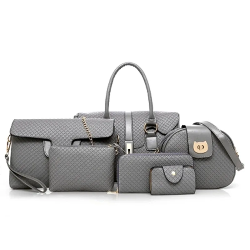 

2019 fashion Vintage 6 pcs in 1 set woman handbag for wholesale