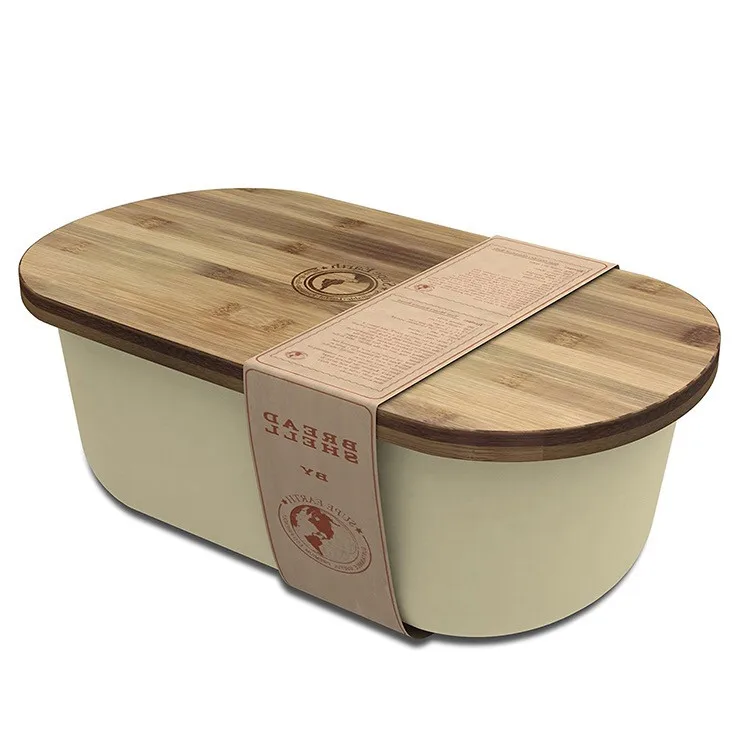 

Healthy Household Bamboo Fiber Bread Box For Bread Bin, Customized color