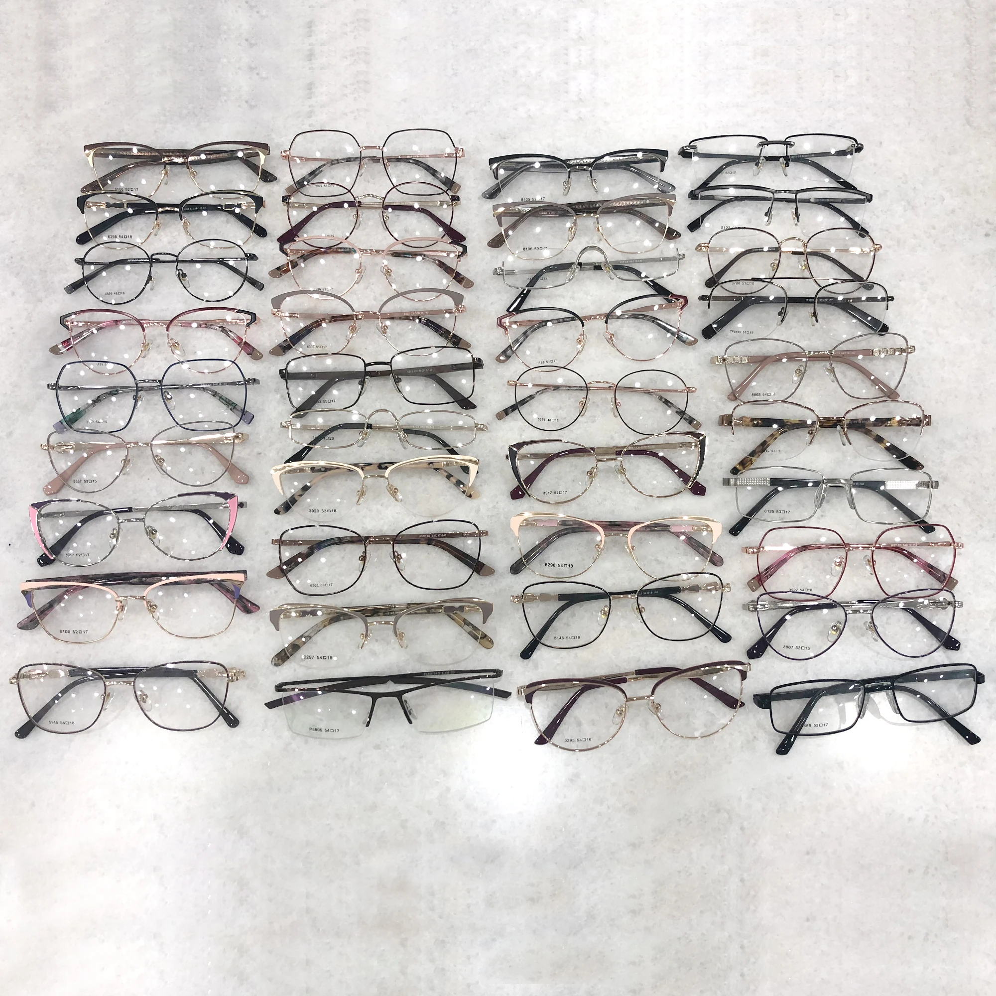 

China Fatory Manufacture Mixed New Metal Optical Frame Wholesale Unisex Cheap Handmade Eyeglass Glasses Frames
