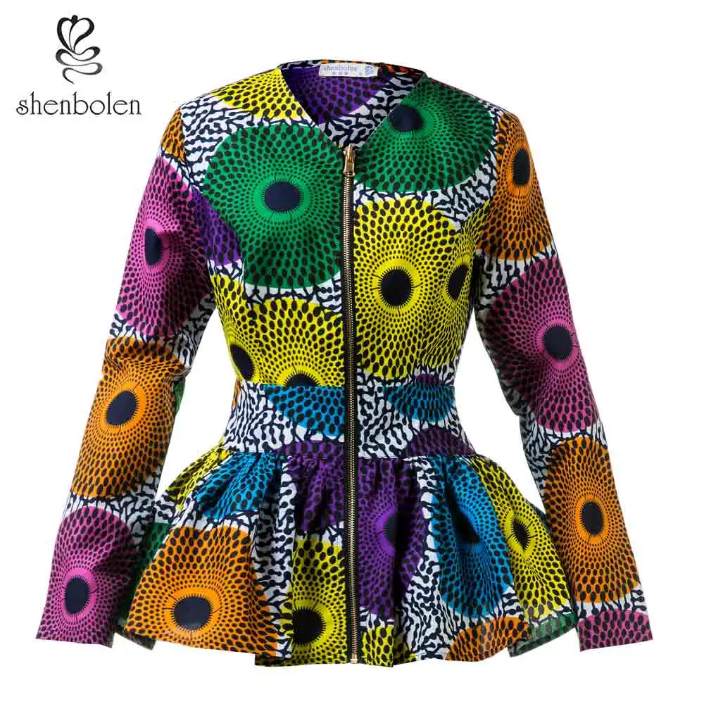 

XQ016 New design African print women top wax fabric custom design, Many