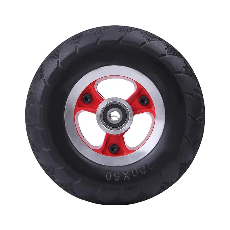 

8 Inch Little Dolphin Electric Bike Front Wheel Suit Tire Whole Wheel Accessories 200*50 Electric Scooter or E-bike Solid Tyre