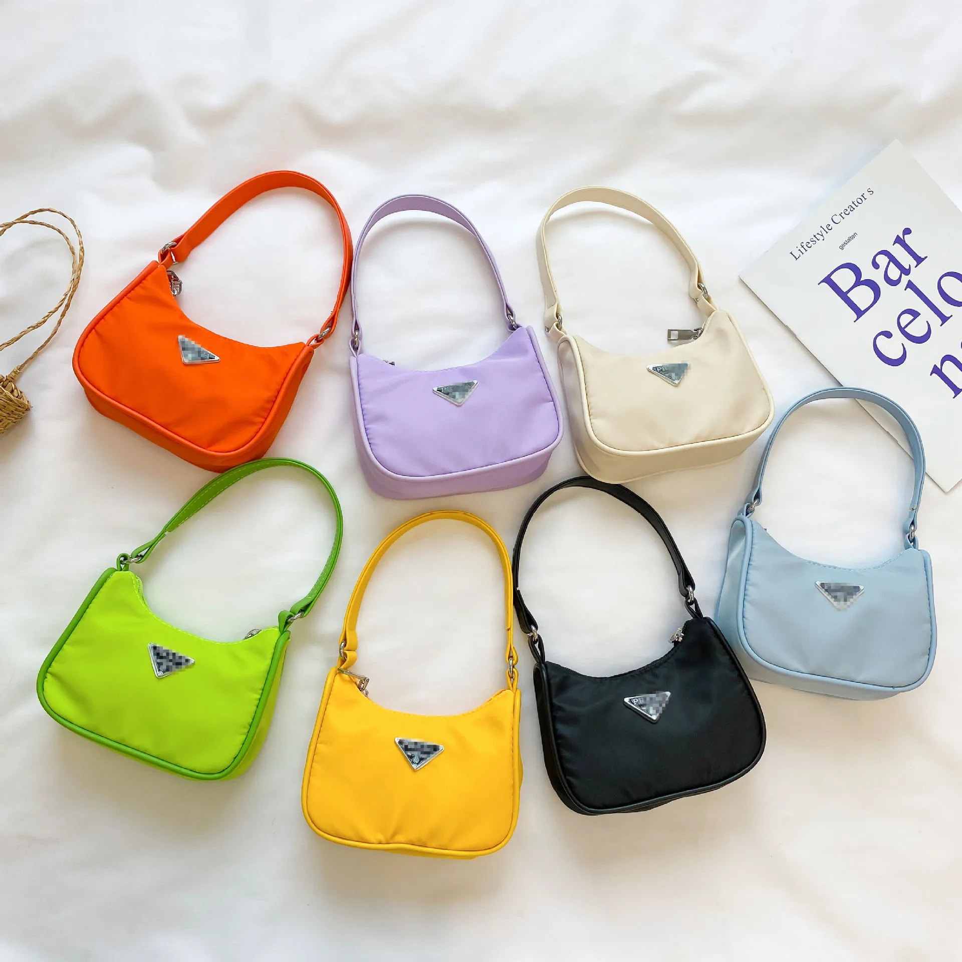 

2022 New Fashion Mini Kid Purses And Handbags Cute Children Mini Handbags Nylon Crossbody Bag Girls Boys Shoulder Bag Handbag, 7 colors