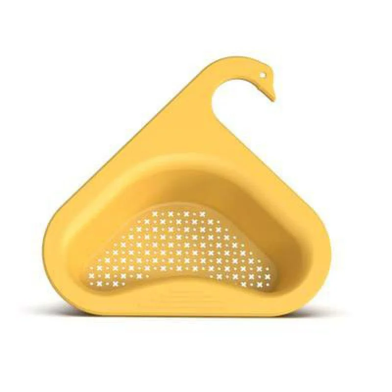 

Kitchen Creative Sink Hanging Storage Rack Faucet Sponge Holder Organizer Plastic Swans Drain Basket, 4 colors for choose