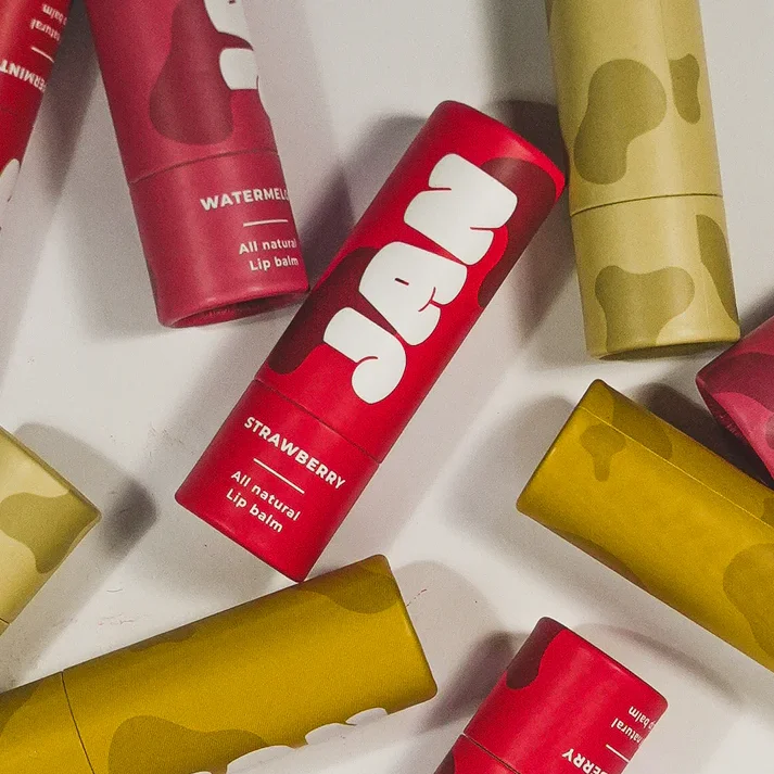 Eco-Friendly 7g 14g 25g 60g 75g Push Up Cardboard Cosmetic Cylinder Packaging Kraft Paper Tube For Lip Balm