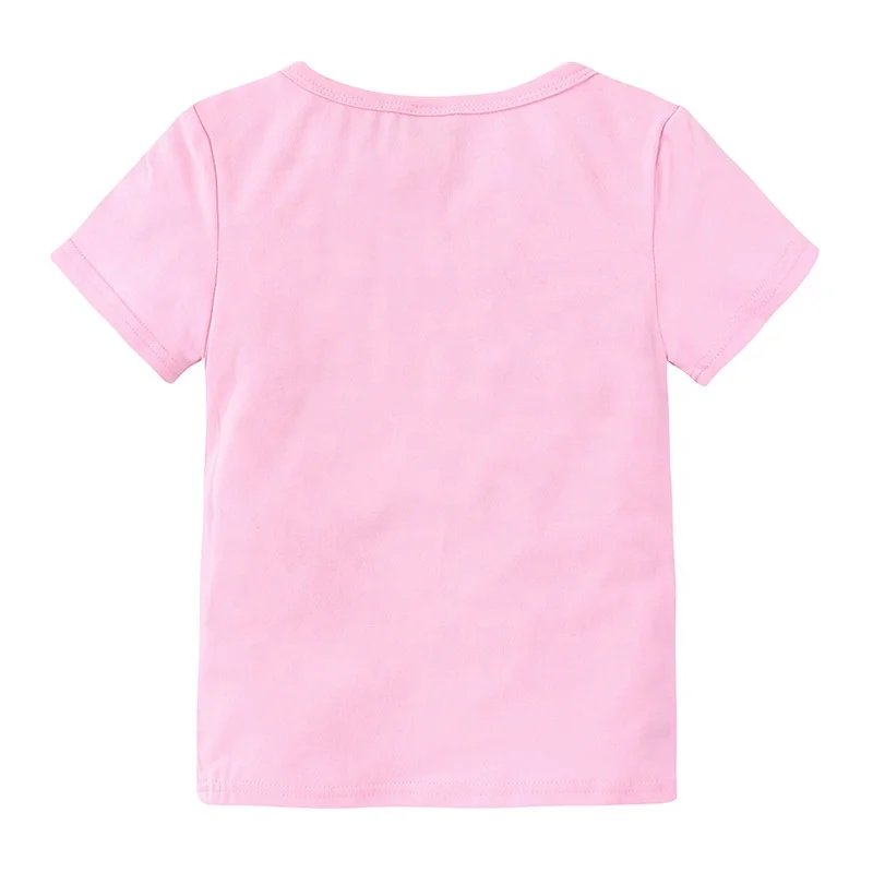

Fashion Cartoon Shirt For Children Cotton Custom Cotton Casual Girls Princess Elsa Anna T Shirt