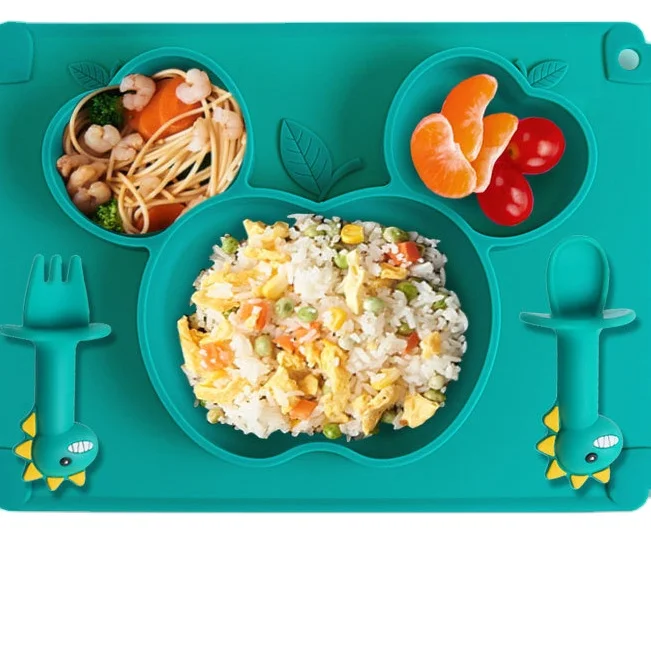 

AMAZON HOT PRODUCT silicone baby placemat for kids/silicone placemat plate /silicone baby placemat