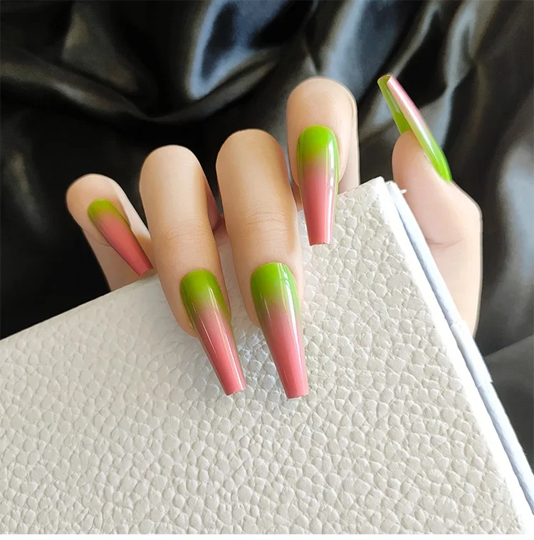 

No Logo Oem Custom Full Cover Luxury Fales Nails Designer Fales Nails Private Label, Natural