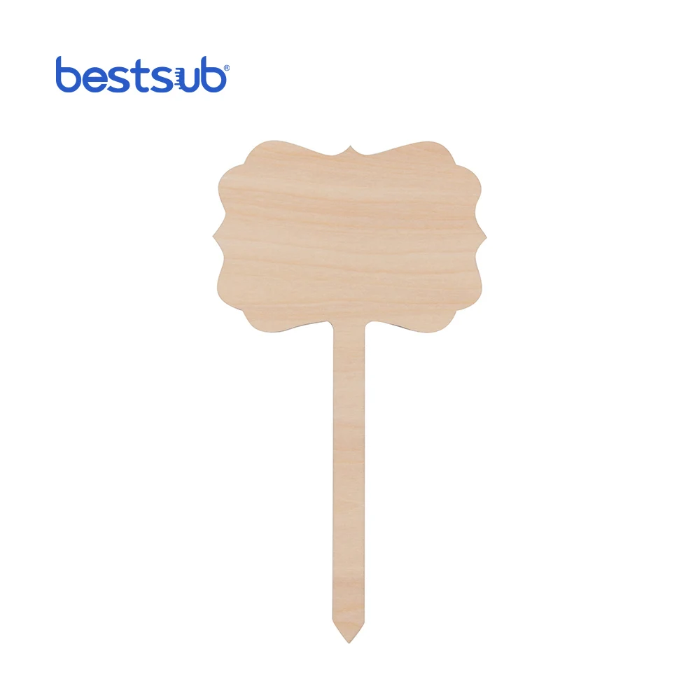 

SPWGD1017E-2 BestSub Custom Sublimation  Plywood Lace Garden Stake, Browm