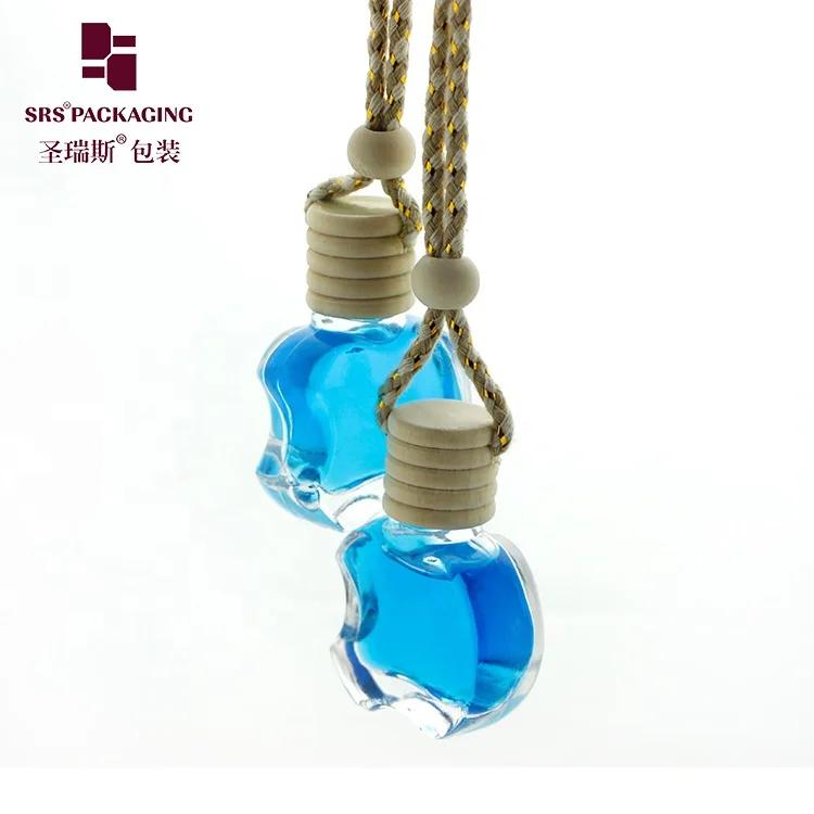 

SRS 10ML Wholesale Refillable Glass Bottle Custom Fragrance Hanging Air Freshener Car Perfume Bottle