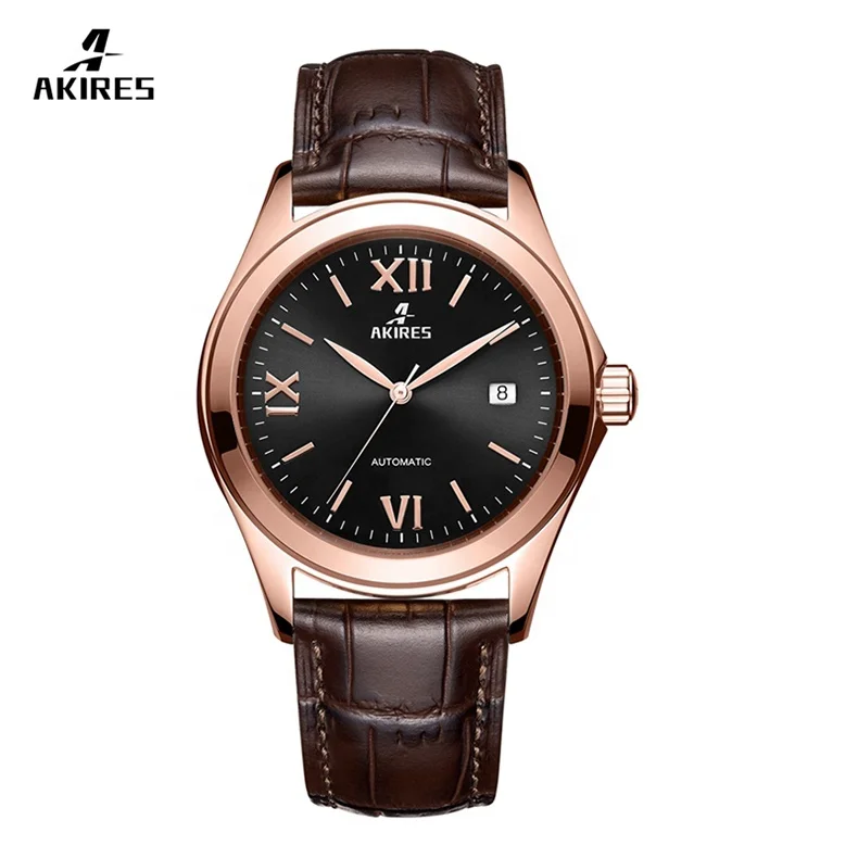 

custom logo low moq 50pcs mechanical watch automatic movement automatic men watch