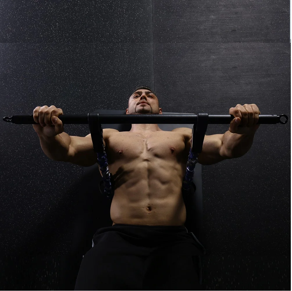 

Great reputation black foam bar sport exercise equipment sets for men, Blue