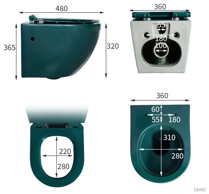 European Ceramic Modern Sanitary Ware Houseware Wall Hung Commode ...
