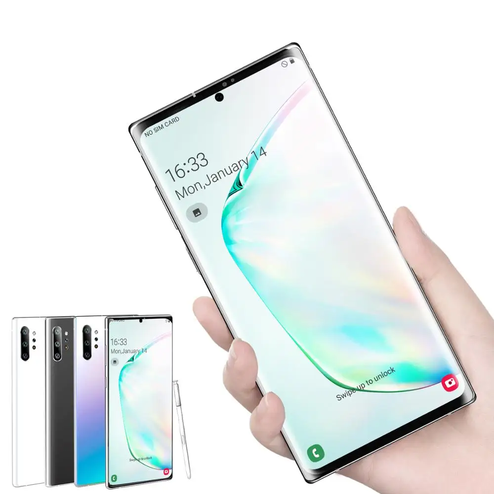 Note 10+ 128GB 6.5 HD+ 2230*1320 IPS Screen 6GB RAM Quad Camera 4K UHD Factory Unlocked LTE Smartphone International Version