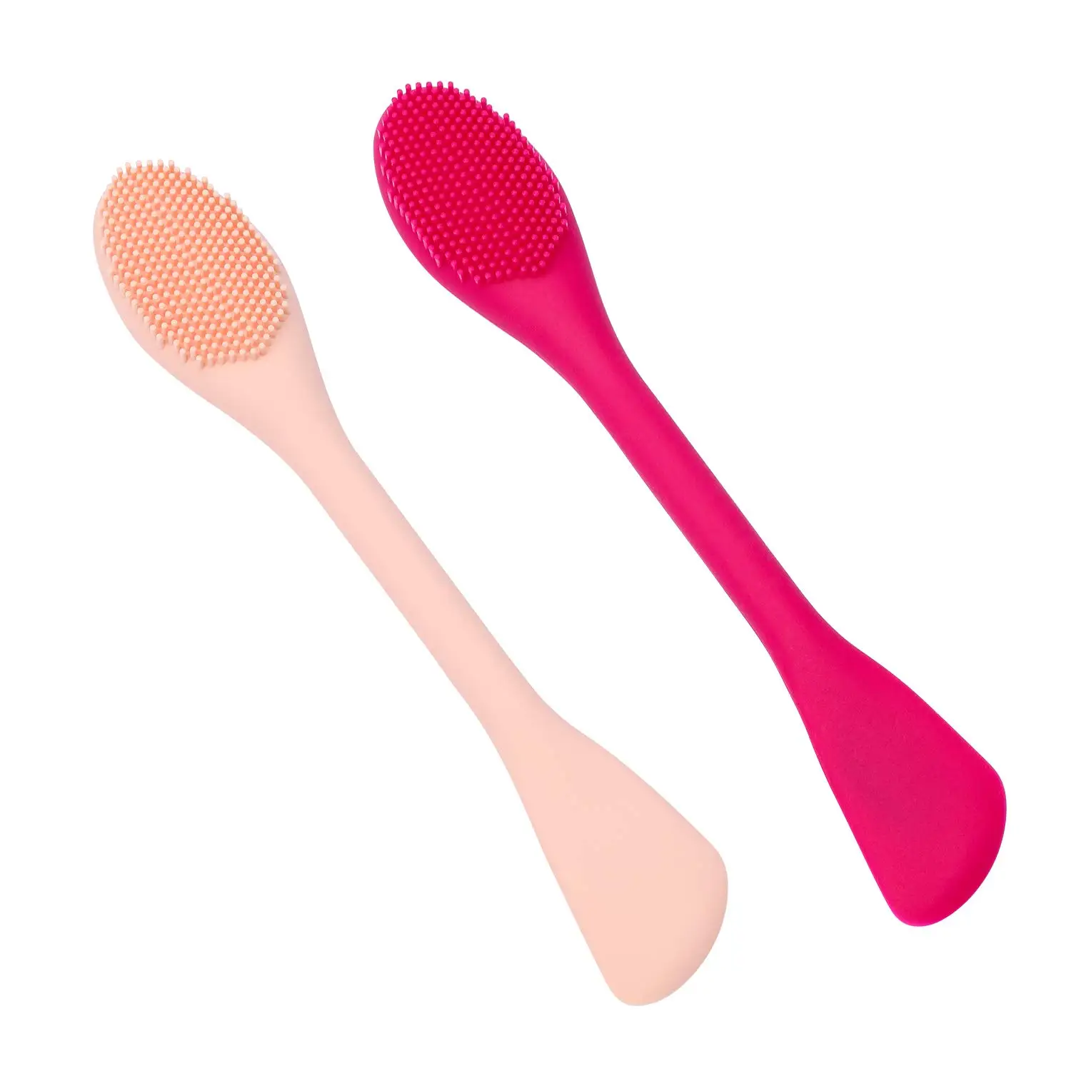 

BS-MALL 2pcs silicone facial mask brush whoelsale Application Brush Clean Tools face mask brush, Picture color