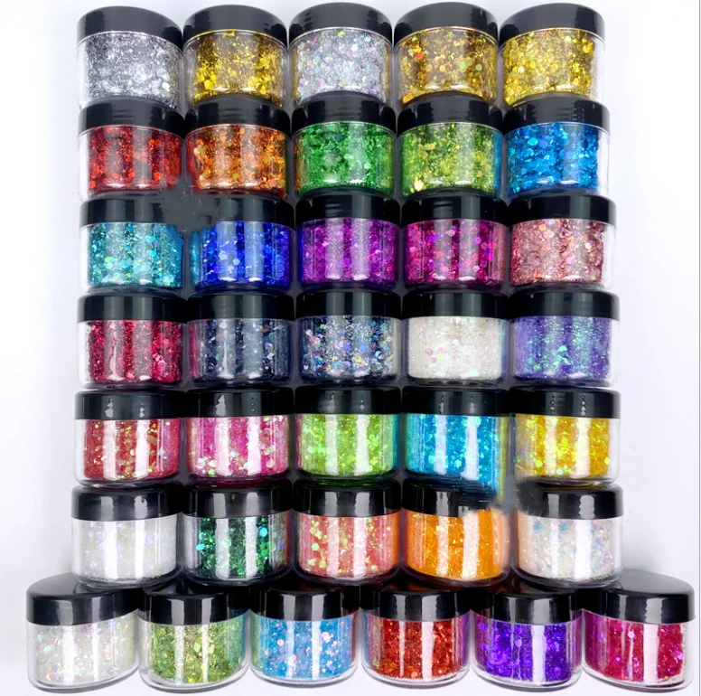 

36colors/set high quality nail glitter acrylic powder