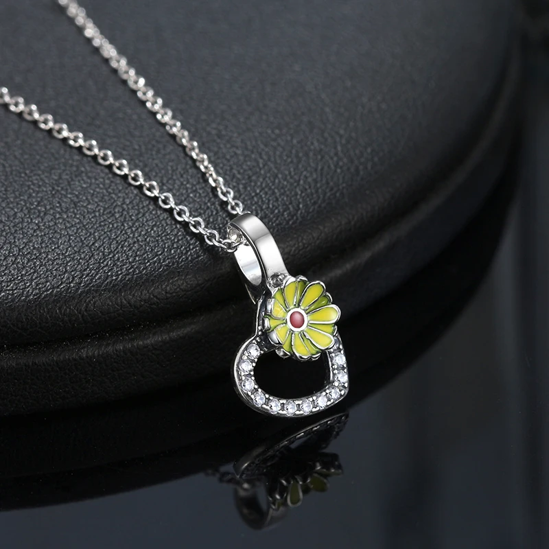 

RINNTIN CB23 Heart necklace pendant wholesale 925 sterling silver necklace jewelry