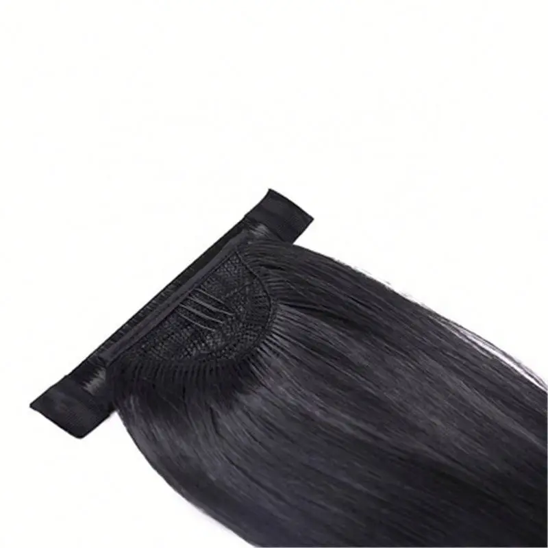 

JHsport Malaysian Natural Long Straight Ponytail Synthetic Hair Extensions, Black/beige/ coffee