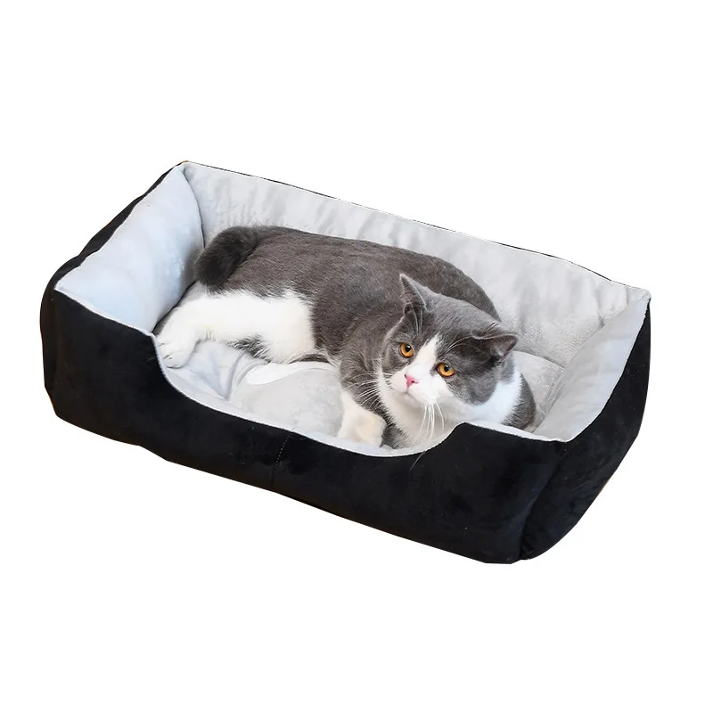 

soft and confortable plush pet dog cat bed plush cushion pet, As picture