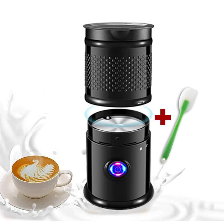 

Environmental Friendly Full Automatic Electric Coffee Milk Cafe Matcha Frother Warmer Machine, Black, white