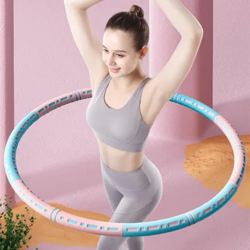 

Massage Smart Hul Hoop Detachable Adjustable Weighted Hu Hoops for Adults, Pink+gray,yellow+gray,blue+gray,green+gray,pink+blue