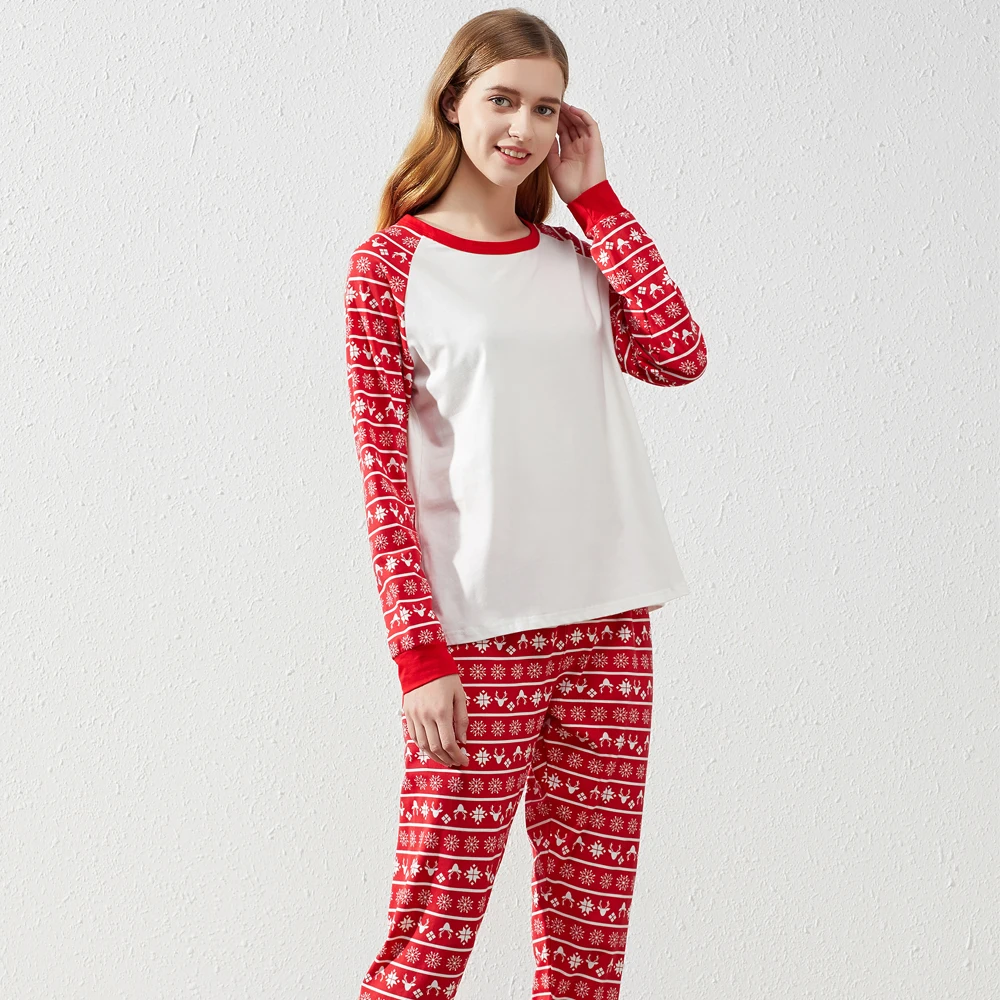 Fung F1002 Custom Printed Two Pieces Set Christmas  Family  Pyjamas Manufacturer Christmas  Pajamas