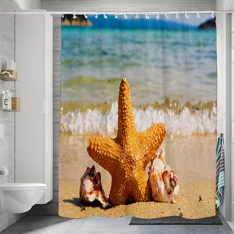 

Waterproof Printing Design Custom Cheap Factory for Hotel and Home bathroom shower curtain set, Customized color