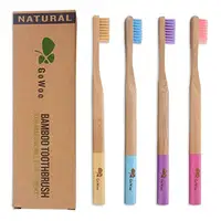 

Prepast Black High Quality Wooden Non Plastic Fair Trade Bamboo Toothbrushes