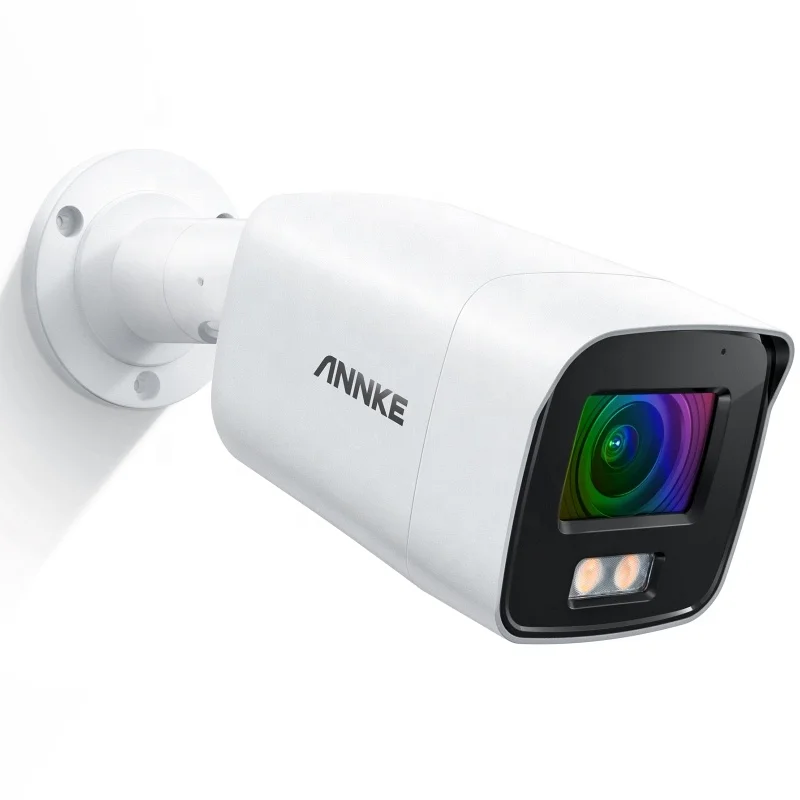 

ANNKE ColorVu 8MP POE IP Security Camera True Full Color Night Vision IP67 Weatherproof Outdoor CCTV With Audio